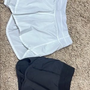 Black and White Ivivva Size 10 Shorts with zipper pocket